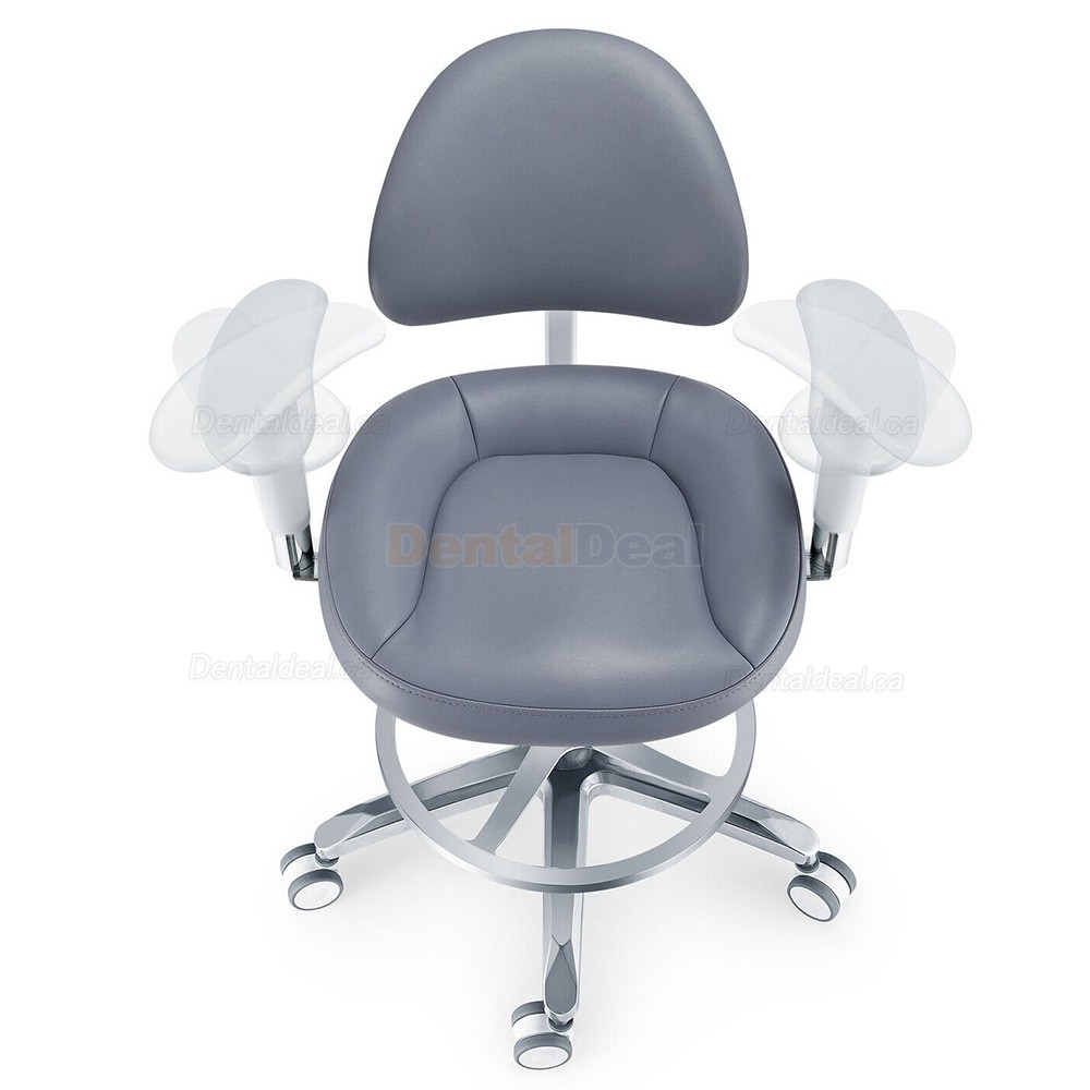 PLST-082-085 Ergonomic Dental Microscope Stool Operator Surgeon Chair with Amrest & Backrest